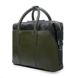 Heritage Briefcase Black and Olive