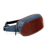 Heritage Crossbody Blue and Pull Up Cognac