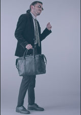 Heritage Briefcase Gray and Blue